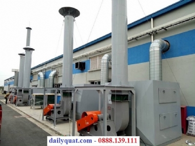 Hệ thống xử lý khói dầu - KCN Yên Phong