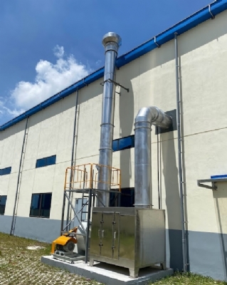 Nhà máy Polymeric Products VGH - Xử lý khói mùi máy ép nhiệt cao su