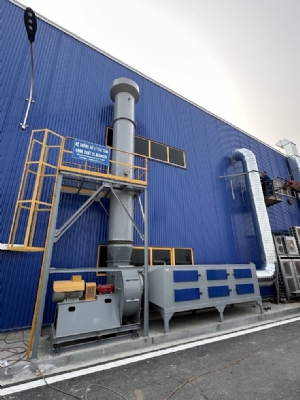 EYE CAP VINA - Hệ thống khử mùi ép nhiệt cao su 30 kw